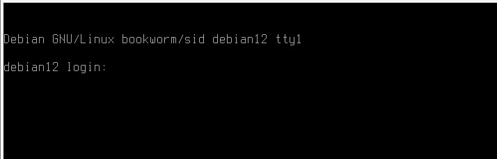 terminale di GNU/Linux, privo di desktop manager